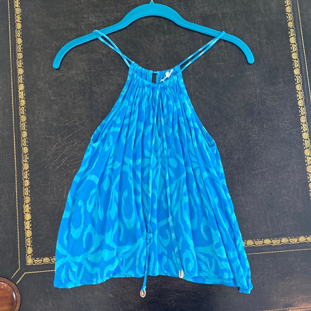 Indah Blue Tank Top